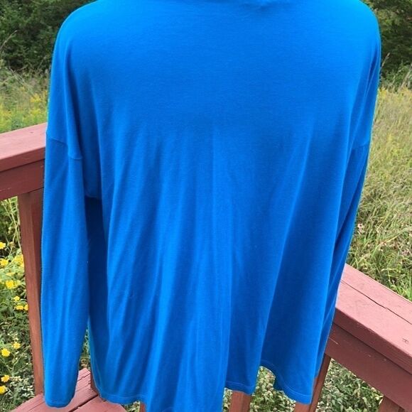 Eileen fisher long sleeve tee Blue Small Petite - Picture 3 of 8